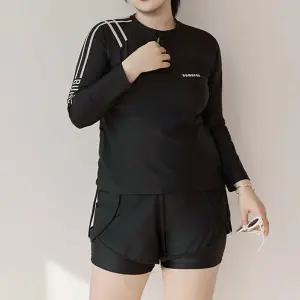 자외선차단 수영복 긴팔반바지 빅사이즈 래쉬가드세트 여성