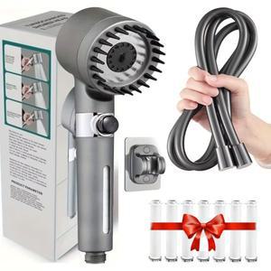 2026 이온 드롭스 고압 샤워헤드, 경수 필터링, 핸드헬드, 다기능