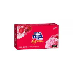 피죤 건조기용 드라이시트 섬유유연제 플라워페스티벌 130매 X 1개