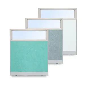 높이1500 반유리 상부유리 패브릭파티션