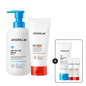 아토팜 MLE크림 160ml (튜브)+ 탑투토워시 460ml+[증정]탑투토워시100ml+MLE크림8mlx2개