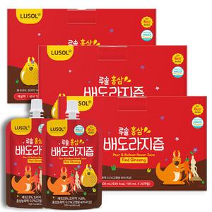 [소비기한 26.04.09][루솔] 홍삼 배도라지즙 60포 선물박스