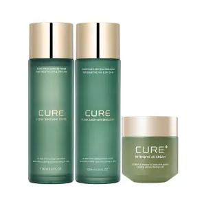 [T11%] 김정문알로에 수딩 기초 세트 (토너, 에멀전) + 2X 크림