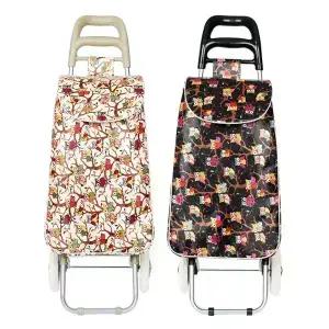 부엉이 쇼핑카트 장바구니 핸드카트 시장가방 시장 마트 장보기 필수 바퀴 달린 장바구니 캐리어 SC