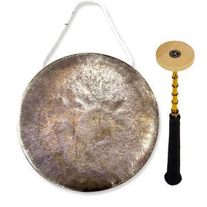 금매구 방짜 꽹과리 (무형문화재 제 43호 방짜유기장 이종덕 작) - 가방, 채 포함