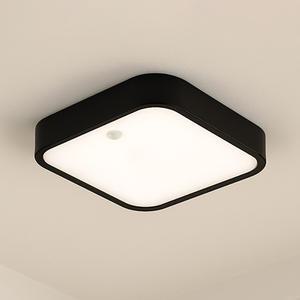 시스템 사각 센서 블랙 LED 15w 주광색 센서등 현관등