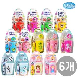 [비브라이트] 어린이 LED칫솔 양치컵세트 6개입 1박스