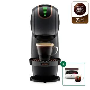 [굿즈] 돌체구스토 캡슐 커피머신 지니오 S 쉐어 스타벅스 앳홈 팩 블랙+캡슐 6P 틴케이스 + 글라스 머그370ml
