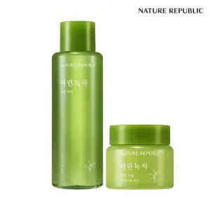 [네이처리퍼블릭] 어린녹차 순한 토너155ml+에멀전155ml