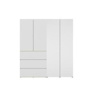 한샘 바이엘 채널 옷장세트 화이트 200cm(높이216cm) 데일리서랍형