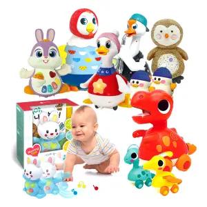 [카드10%] 블루래빗 IQ BABY 아기와 놀아 주는 꼬꼬맘 구스파파 아장아장 아기 오리랑 마마덕 무빙 토이북 러블리부 부엉이 램프 놀자 아기 토끼 인형