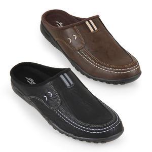 쿠션 깔창 가죽 남자 기모 슬리퍼 남성 실내화 겨울 앞막힘 선생님 사무실 회사