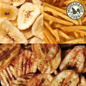 [산과들에] 바나나칩 500g 구운바나나칩 350g 고구마스틱500g / 2봉 간식
