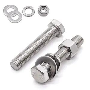 스텐 육각볼트 평와셔 스프링와셔 너트 세트 규격 인치 SUS 304 M4 M5 M6 M8 M10 M12 M16 M20 M22