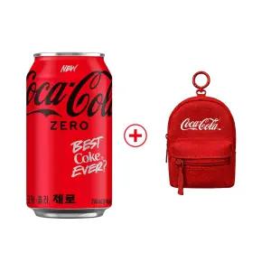 코크제로 캔 350ml 24개 + 코카콜라 백팩키링