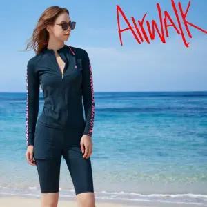 [에어워크]서프 여성래쉬가드세트 2피스 집업+반바지레깅스 YAWe5248 NV+YAWe4113 NV_P327619000