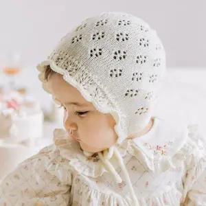 [보리보리/해피프린스]리브 니트 아기 보넷