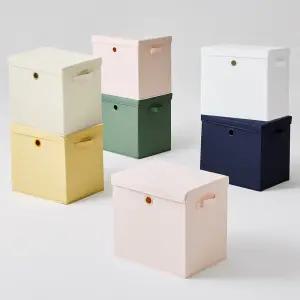 샘 폴리 수납바스켓 (대) 뚜껑포함 샘책장호환 수납박스 정리