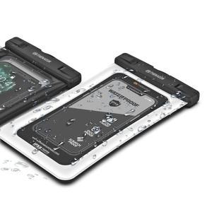 라운드 IPX8등급 아이폰 갤럭시 방수팩 대형 L사이즈 목걸이 + 암밴드 세트구성