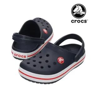 크록스 크록밴드 클로그 키즈 네이비레드 207006-485