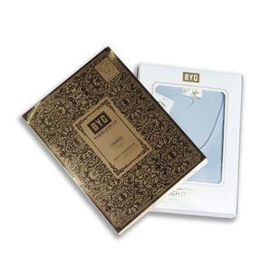 BYC 황금색 케이스 최고급 120수 남자 순면 내복세트 연회색