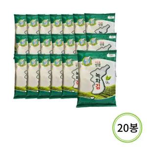 [지도표 성경김] 녹차 전장김 30gx20봉 한박스