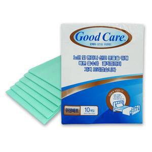 굿케어 위생 깔개매트 10개 10팩(100개) 일반형 성인용 기저귀 환자용 안심 깔개매트