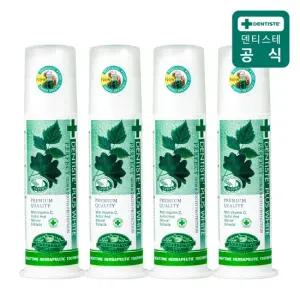 덴티스테 뉴플러스화이트 펌프 치약 120g 4개