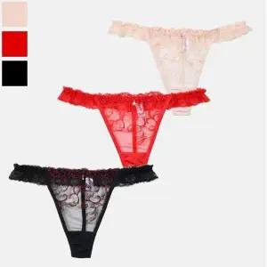 [오노마] ONM 여성스러운 프릴 레이스 여성 티팬티 0165na (S11328364)