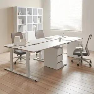 가구 컴포트 전동 높이조절 책상+서랍장 140cm