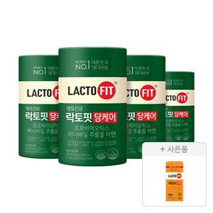 락토핏 당케어(2,000mg, 60포, 1통), 4개 + 증정(코어 30포, 1개)