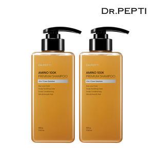 (리뉴얼)닥터펩티 아미노 100K 프리미엄 샴푸 500g 2개
