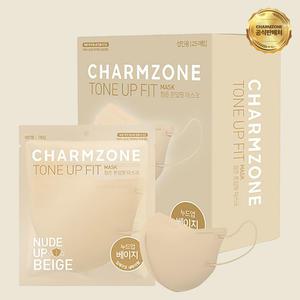 [공식판매처] 참존 톤업핏 컬러 마스크 소형 중형 대형 베이지 50매
