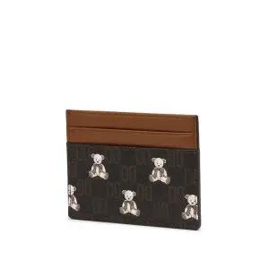 [닥스](강남점)DCHO4F792W3 [DAKS BEAR] 브라운 패턴 소가죽 카드홀더