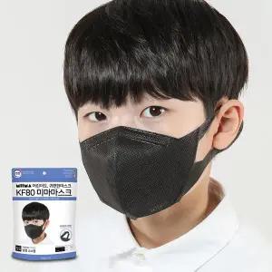 미마 보건용마스크 소소형 검정 30개입(KF80)