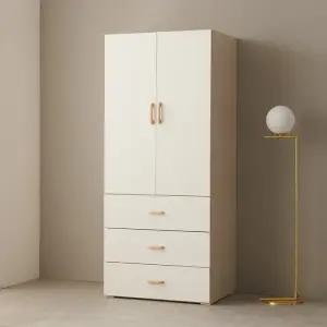 [초특가] 보루네오 오브제 LPM 키큰장_도어 800 3단서랍 옷장