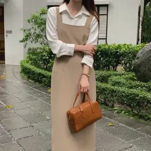 [모어렌] [MADE] 메이딘 뷔스티에 롱 원피스[top0608]