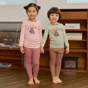 [보리보리/아이숲]러브곰 30수 골지실내복(2color)