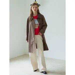 [올리브데올리브](신세계 사우스시티)레자 배색 맥 트렌치 코트 OW4AR867