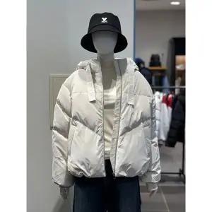 [클라이드앤](김해점)[클라이드] 여성 테이프 로고 후드 다운 점퍼 FODDU913F