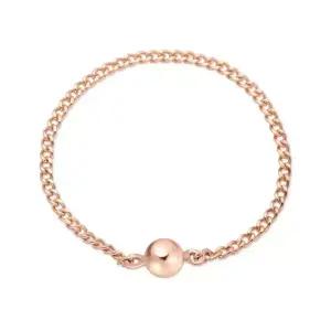 [비앤비골드] 14K 데일리 골드볼 열송이 체인실반지 SRS37429