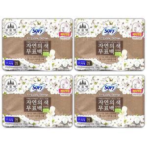 쏘피 유기농 자연의색 무표백 대형 16개 x 4팩 입는