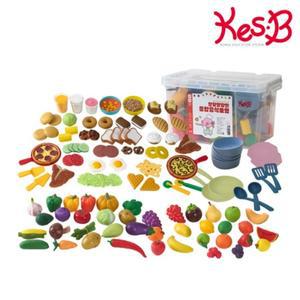 캐스B 플레이 말랑말랑한 종합음식모형 119p (2713) / 역할놀이 소꿉놀이