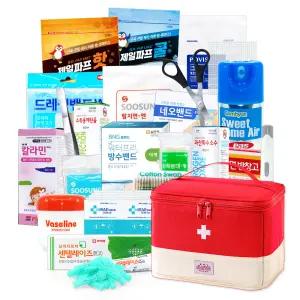 휴대용 구급가방 파우치 22종세트 구급함 구급상자 세트 여행 응급키트