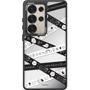 모란카노 카카오프렌즈 갤럭시 S25 울트라 미러 디자인 거울 범퍼 카카오 두들 플러스 케이스