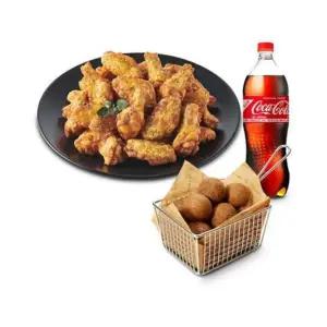[푸라닭]씬후라이드윙콤보+블랙치즈볼(5구)+콜라1.25L