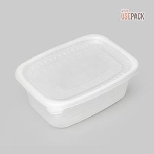 EH 사각 죽용기 대 50개 반투명 세트 냉장고정리 곰탕 국용기