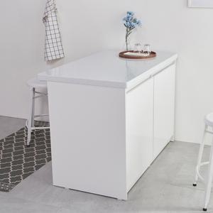 쿡슐랭 아일랜드홈바 식탁 전기밥솥 전자렌지 수납장 정리함 선반 4인용식탁 테이블 주방수납장