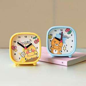 카카오프렌즈 KF 세이치즈 탁상시계 카카오 라이언 춘식이 저소음 알람 미니 책상 자명종 탁상용 시계 단체선물