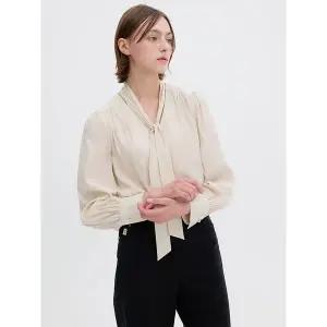 [올리브데올리브](신세계 사우스시티)[On-line exclusive] 콩단추 타이 블라우스 OH5XB147